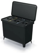 Pojemnik SYSTEMA na odpady segregowane 3 x 10 l, czarny
