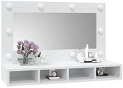 Biała toaletka z lustrem na biurko L9-T71