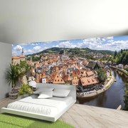 Fototapeta - Widok na miasto (196x136 cm)