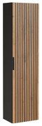 Słupek łazienkowy wiszący - Naturalny jasny i czarny - wys. 140 cm - MADELA