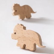 Zestaw 2 Uchwytów Z Drewna Bukowego Seras Kids Naturalna - Sklum