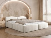 Łóżko tapicerowane Kiasta z pojemnikiem na pościel