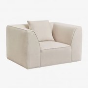 Fotel Tapicerowany Cardea Kremowo-beżowy Szenil - Sklum