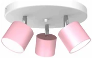 Lampa sufitowa DIXIE PINK 3xGX53, potrójna, kierunkowa, różowa