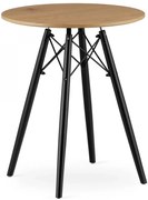 Skandynawski Stół Dębowy Z Czarnymi Nogami W7-Z85