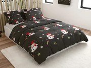 PrzytulneMieszkanie.pl PrzytulneMieszkanie.pl Pościel z mikrofibry BIAŁY BAŁWAN czarna Rozmiar pościeli: 70 x 80 cm | 140 x 200 cm