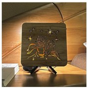 Li-Go 5788/DUB2 - Dekoracja stołowa LED 12W/230V 19x19 cm dąb/Mały Książę