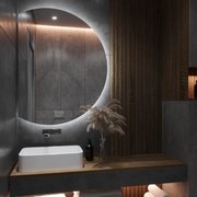 Okrągłe lustro łazienkowe z oświetleniem LED E6