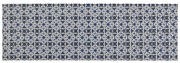 Biało-niebieski plastikowy dywanik łazienkowy 65x200 cm Murcia – Wenko