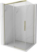 Mexen Rox kabina prysznicowa rozsuwana 140 x 80 cm, transparent, złota - 8C2-140-080-50-00