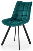 Krzesło tapicerowane K332 VELVET turkusowe HALMAR