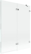 Mexen Lunar parawan nawannowy 2-skrzydłowy prawy 130 x 150 cm, transparent, chrom - 897-130-100-01-00-P