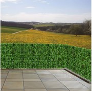 Parawan balkonowy N77 III arkusz, 500x100cm jasny liść