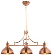 Jupiter 1791 - PT3 - Lampa wisząca PLATINO 3xE27/60W/230V miedziana