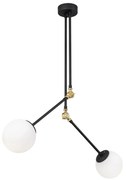 Czarna metalowa lampa wisząca Opviq lights Froso