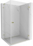 Mexen Lunar-B L kabina prysznicowa uchylna prawa 75 x 70 cm, transparent, złota - 832L-075-070-50-00-P