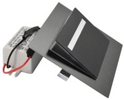 FERO BLACK Barwa Neutralna 4000K, czarna lampka schodowa