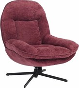 Fotel relaksacyjny MCW-P32,  jagodowy