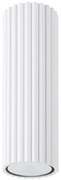 Plafon KARBON 20 biały ryflowany SOLLUX  LIGHTING