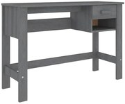 Ciemnoszare biurko z drewna sosnowego N7-R41