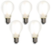 Zestaw 5 inteligentnych żarówek LED E27 A60 matowe 7W 806lm 1800-4000K