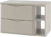 Kaszmirowy Zestaw Łazienkowy 80cm Szafka z Blatem Regał Delica