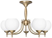 Niski żyrandol w kolorze starego złota QC-S5AK