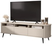 Kaszmirowa stojąca szafka RTV z półkami - Ellmora