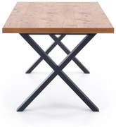 XAVIER stół rozkładany, jasny dąb, czarny,