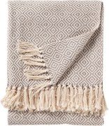 Bawełniany koc z frędzlami Jasmin