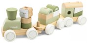 Viga polarb zielona kolejka pociąg z wagonikami klocki