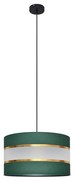 Żyrandol na lince HELEN 1xE27/15W/230V śr. 35 cm zielony/złoty
