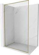Mexen Kioto-F L ścianka prysznicowa Walk-in z ramką 50 x 202 cm, transparent 8 mm, złota - 800-050-174-50-00