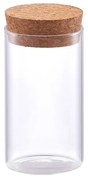 Smukły słoik z korkową pokrywką, 155 ml