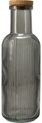 Butelka do picia z korkiem, szary, 1 l