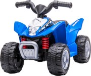 AIYAPLAY Elektryczny Quad dla Dzieci, światło LED, Klakson, Szerokie Opony, Wygodne Siedzenie, Antypoślizgowe Uchwyty, Niebieski