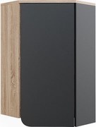 Narożna szafka ścienna sonoma/antracyt 42.4x42.4x75 karen