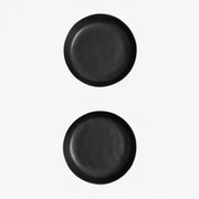 Zestaw 2 Głębokich Talerzy Z Kamionki Belvere Czarna - Sklum