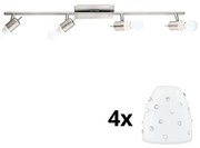 Eglo - LED oprawa punktowa MY CHOICE 4xE14/4W/230V chrom/biały