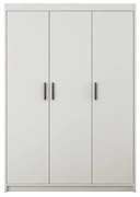 Szafa uchylna - trzydrzwiowa - Essa 3D | biały mat