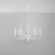 Żyrandol MINERWA 7 biały SOLLUX  LIGHTING