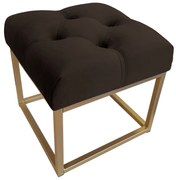 Pufa CHESTERFIELD LOFT ławka postawa złota MG05