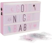 Ramka z podświetleniem do pokoju dziecięcego, z literami i symbolami