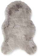 Jasnoszara syntetyczna skóra 60x90 cm Super Teddy – Think Rugs
