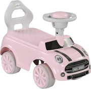 AIYAPLAY Autko Ruchome dla Dzieci, Zabezpieczenie przed Przechyleniem, Klakson, Antypoślizgowe Siedzisko, Materiał Plastikowy, Różowy