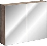 Szafka łazienkowa SANTA FE OAK 80 cm dąb z lustrem COMAD