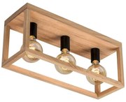 Spot-Light 9154374 - Oprawa sufitowa KAGO 3xE27/60W/230V matowy dąb