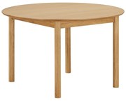 Okrągły rozkładany stół z dodatkowym blatem w dekorze dębu ø 120 cm Bundaberg – House Nordic