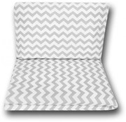 Pościel Do łóżeczka Niemowlęca Dziecięca Poszewki 135x100 - Zygzak Szary