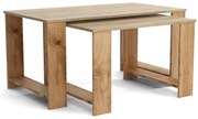 Stoliki kawowe ZESTAW STOLIKÓW 90+65cm MORI Dąb Wotan/Dąb Sonoma